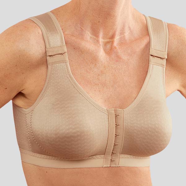 Women Post Surgery Front Fastening Sports Bra With Wide Back Support