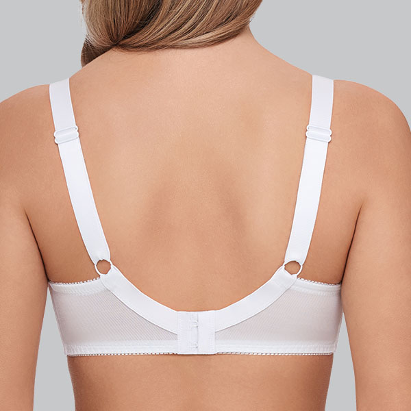 Back of the Susa Latina soft wireless bra showing the narrow back and slightly wider straps.